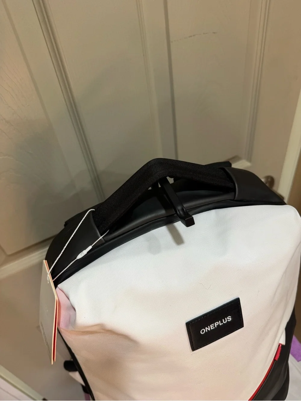 OnePlus Urban Traveler Backpack Arctic White Laptop Bag NWT Dust Bag Deadstock